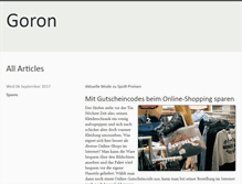 Tablet Screenshot of goron.de